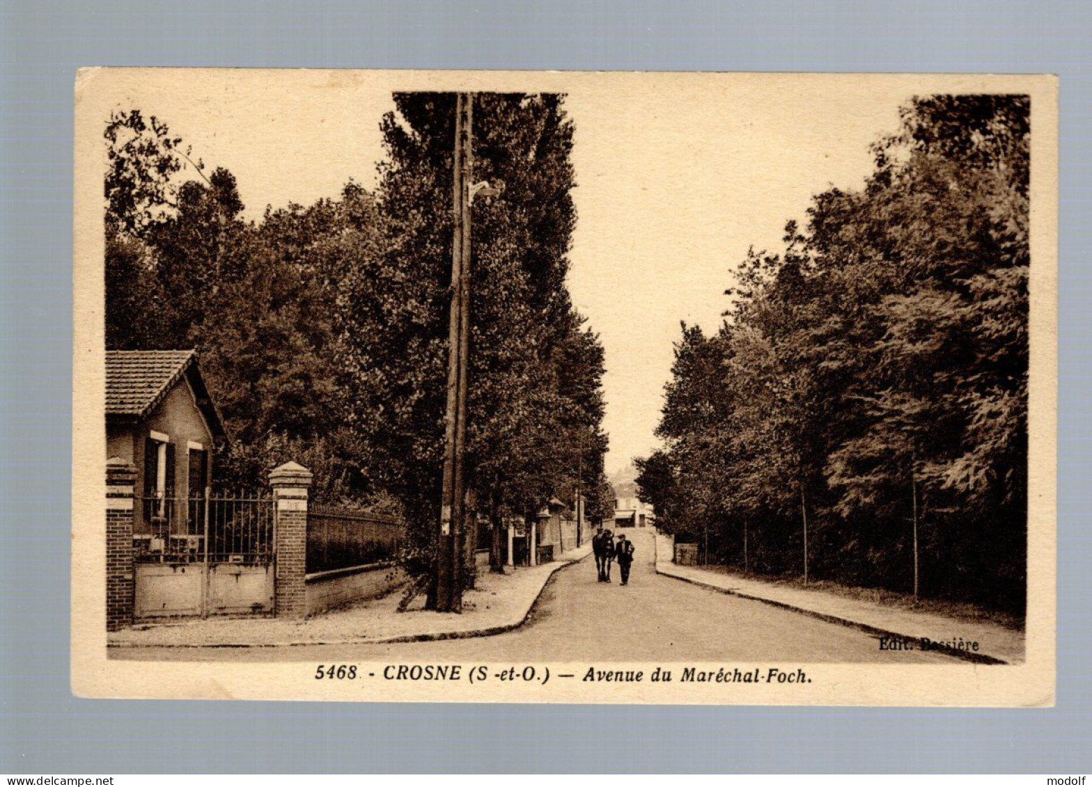 CPA - 91 - Crosne - Avenue Du Maréchal Foch - Petite Animation - Circulée - Crosnes (Crosne)