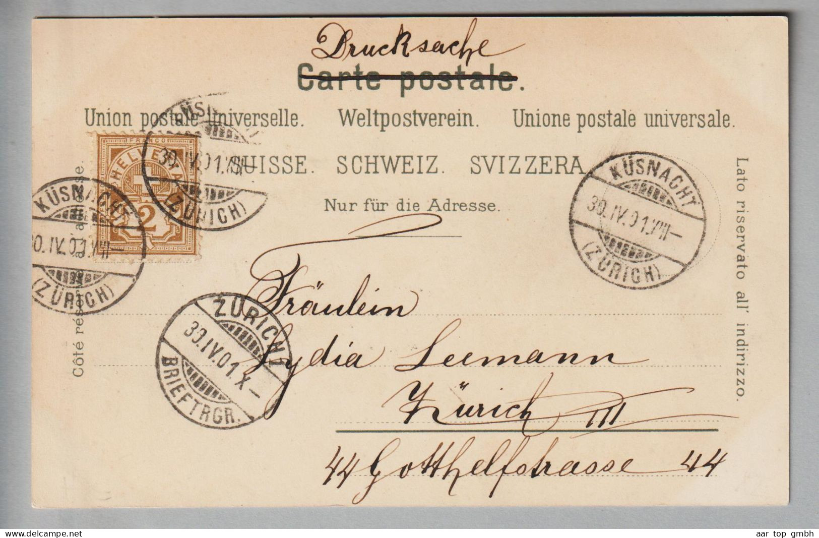 CH ZH Küsnacht 1901-04-30 Litho # 1748  PVKZ - Küsnacht