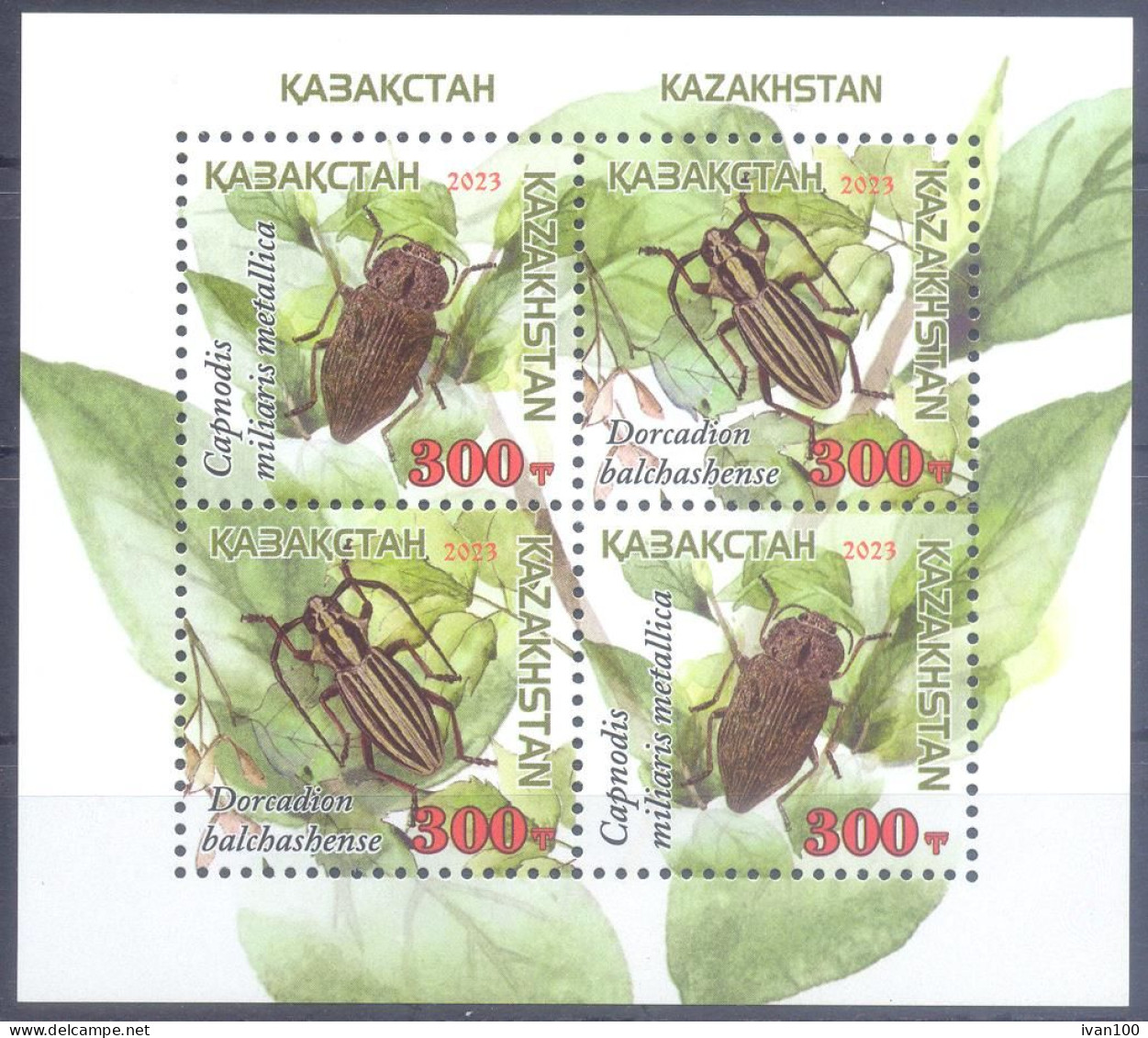 2023. Kazakhstan, Insects Of Kazakhstan, S/s,  Mint/** - Kazachstan