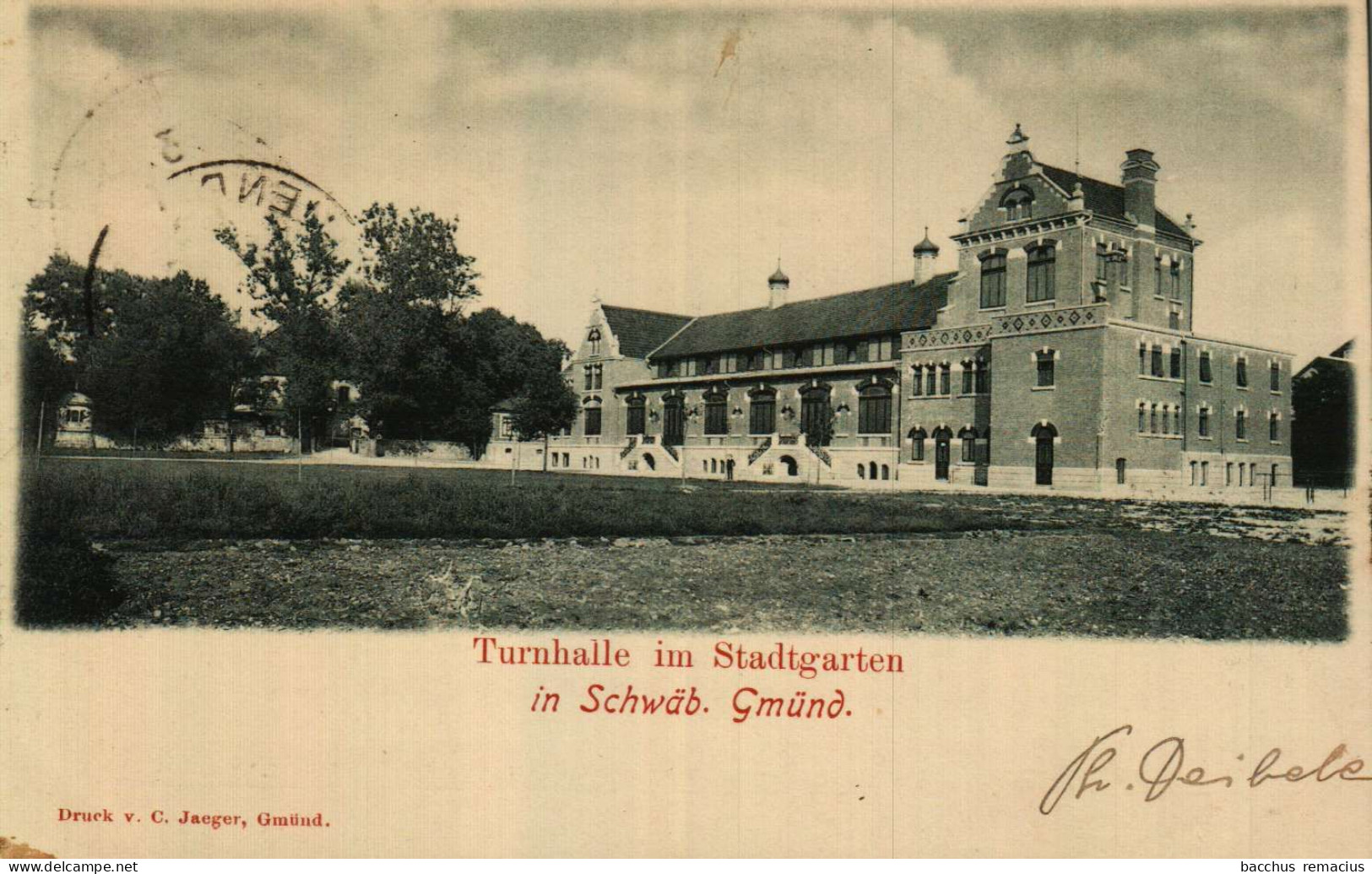 SCHWÄBISCH GMÜND - Turnhalle Im Stadtgarten 1902 - Schwaebisch Gmünd