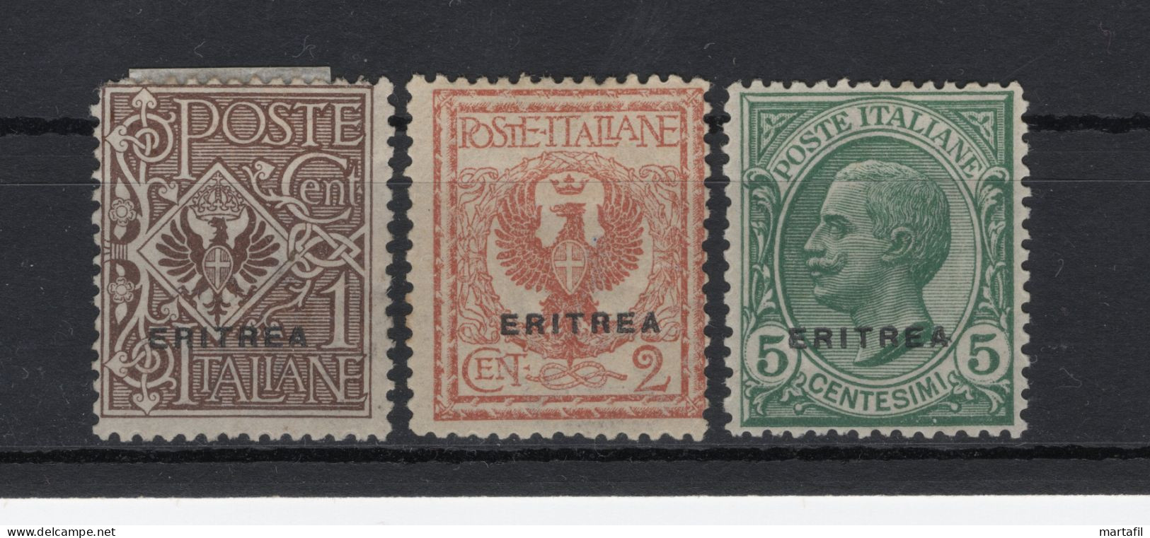 1924 ERITREA SET * 77/79 Soprastampati - Eritrea