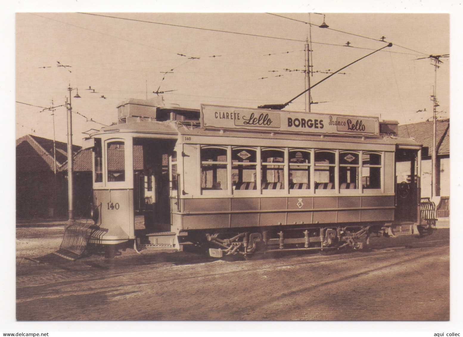 A3 - VOITURE ÉLECTRIQUE N°140 MODÉLE "BRILL" À PLATES-FORMES SIMPLES - Strassenbahnen