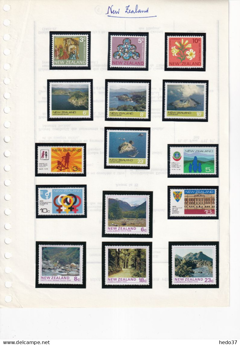 Nouvelle Zélande - Collection Vendue Page Par Page - Neuf ** Sans Charnière - TB - Unused Stamps