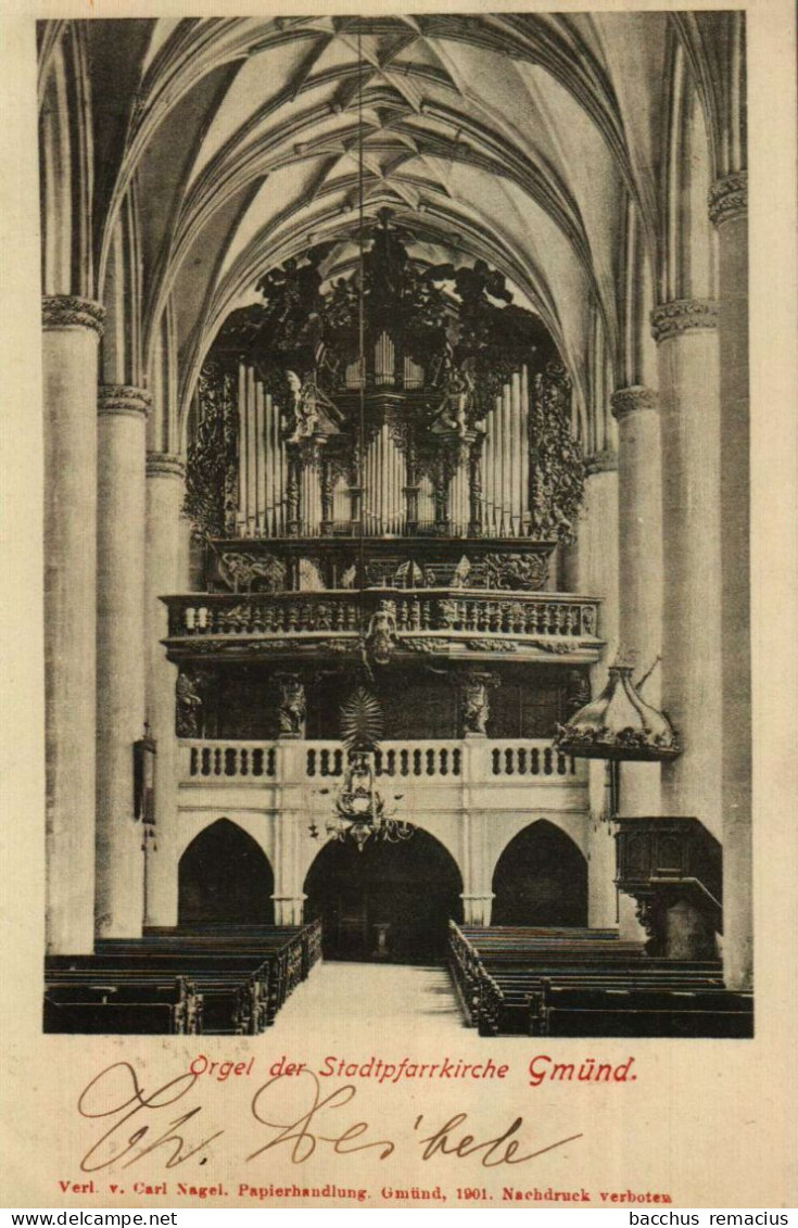 SCHWÄBISCH GMÜND - Orgel Der Stadtpfarrkirche 1902 - Schwäbisch Gmünd