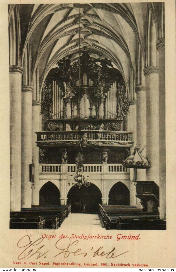 SCHWÄBISCH GMÜND - Orgel Der Stadtpfarrkirche 1902 - Schwaebisch Gmünd