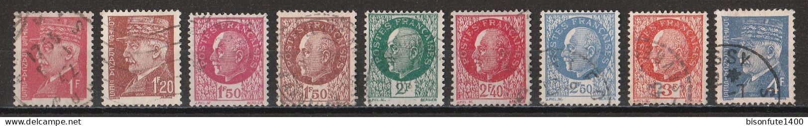 France 1941-42 : Timbres Yvert & Tellier N° 505 - 506 - 507 - 508 - 509 - 510 - 510a - 511 - 512 - 514 - 515 - 516 -... - Usados