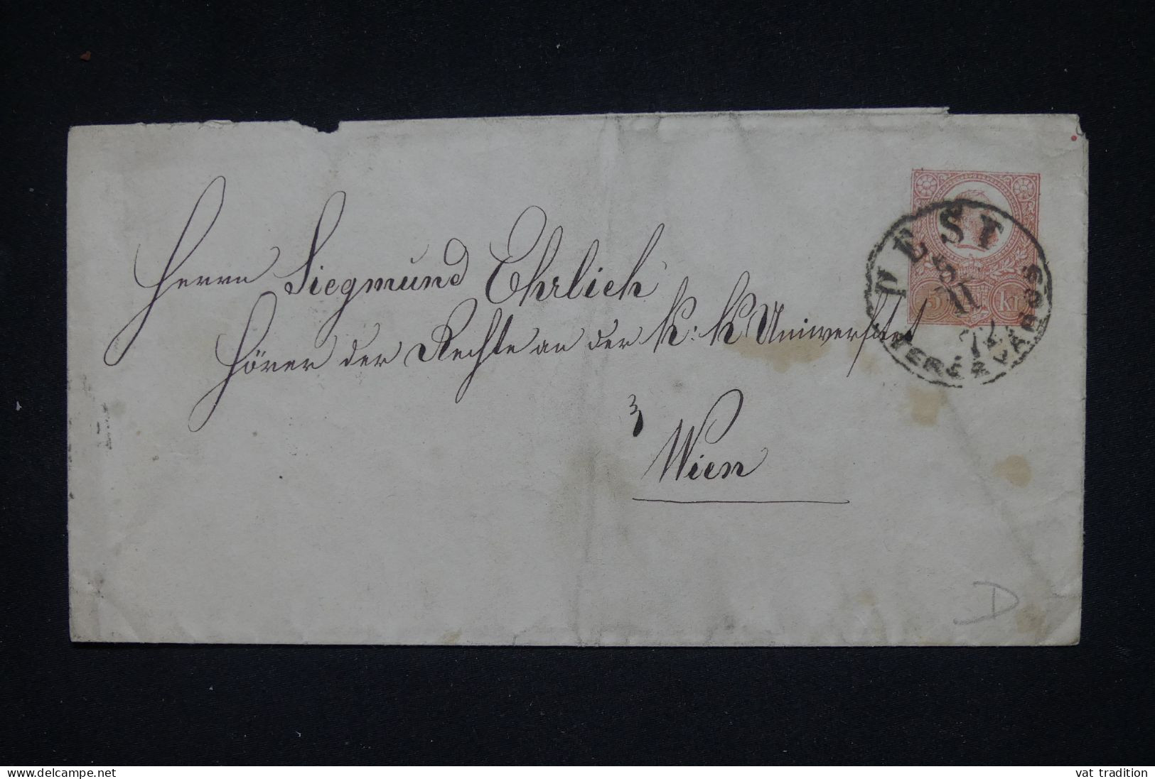 HONGRIE - Entier Postal De Test Pour Wien En 1872 - L 150221 - Entiers Postaux
