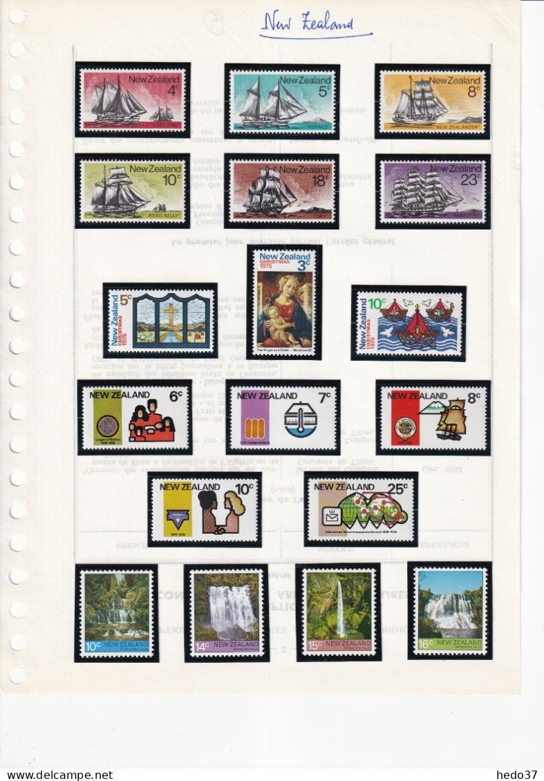 Nouvelle Zélande - Collection Vendue Page Par Page - Neuf ** Sans Charnière - TB - Unused Stamps