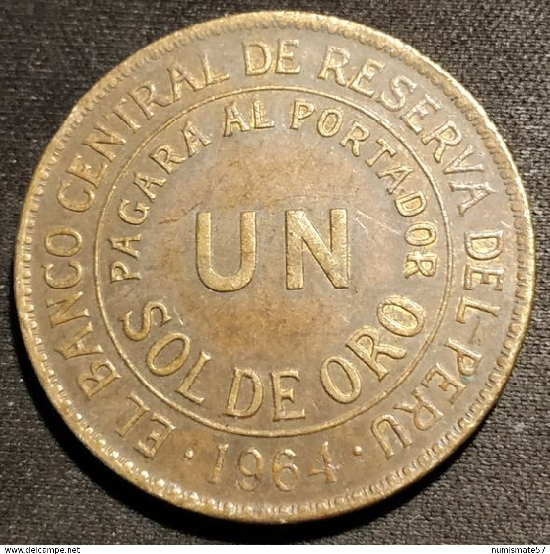 PEROU - PERU - 1 SOL DE ORO 1964 - KM 222 - Perú