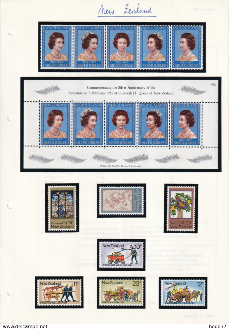 Nouvelle Zélande - Collection Vendue Page Par Page - Neuf ** Sans Charnière - TB - Unused Stamps