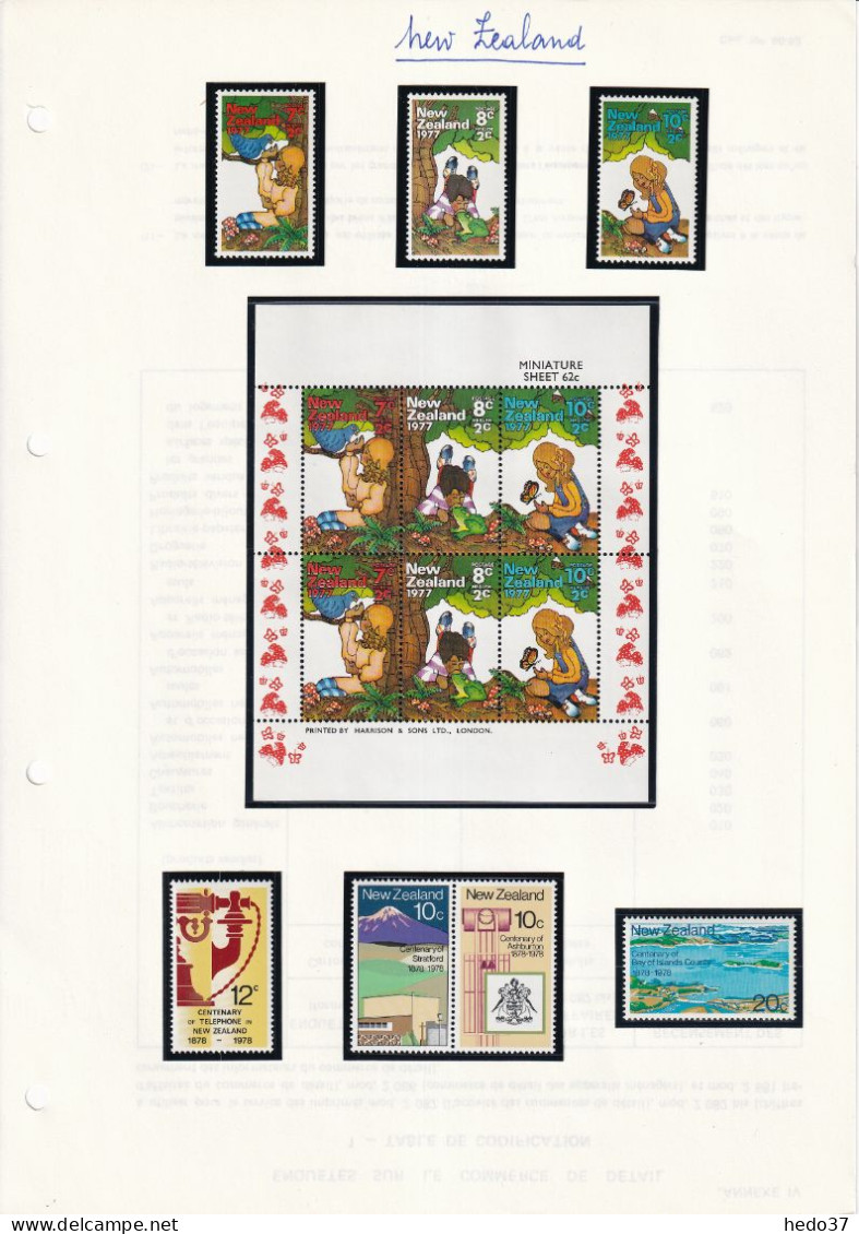 Nouvelle Zélande - Collection Vendue Page Par Page - Neuf ** Sans Charnière - TB - Unused Stamps