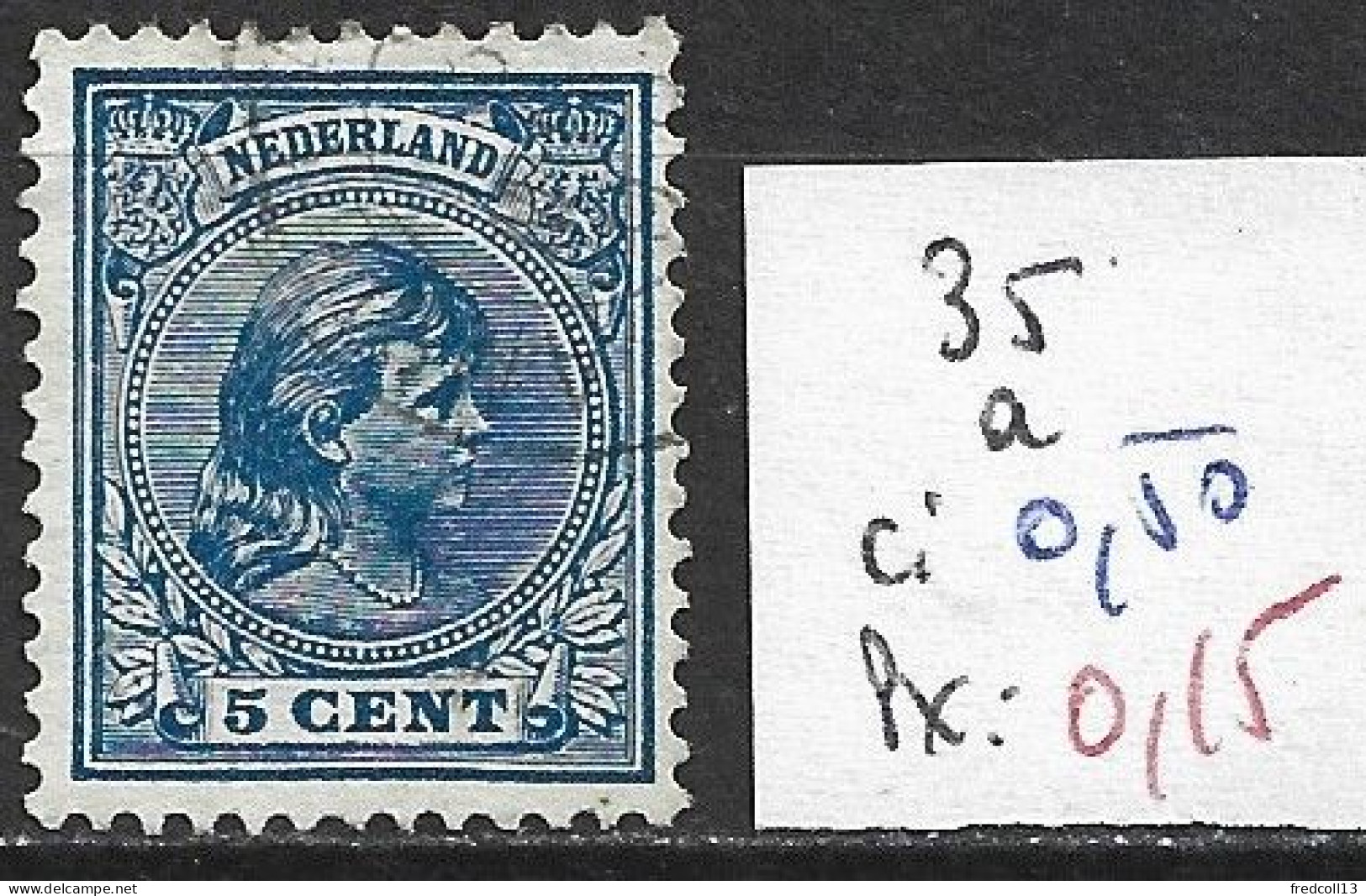 PAYS-BAS 35a Oblitéré Côte 0.50 € - Used Stamps