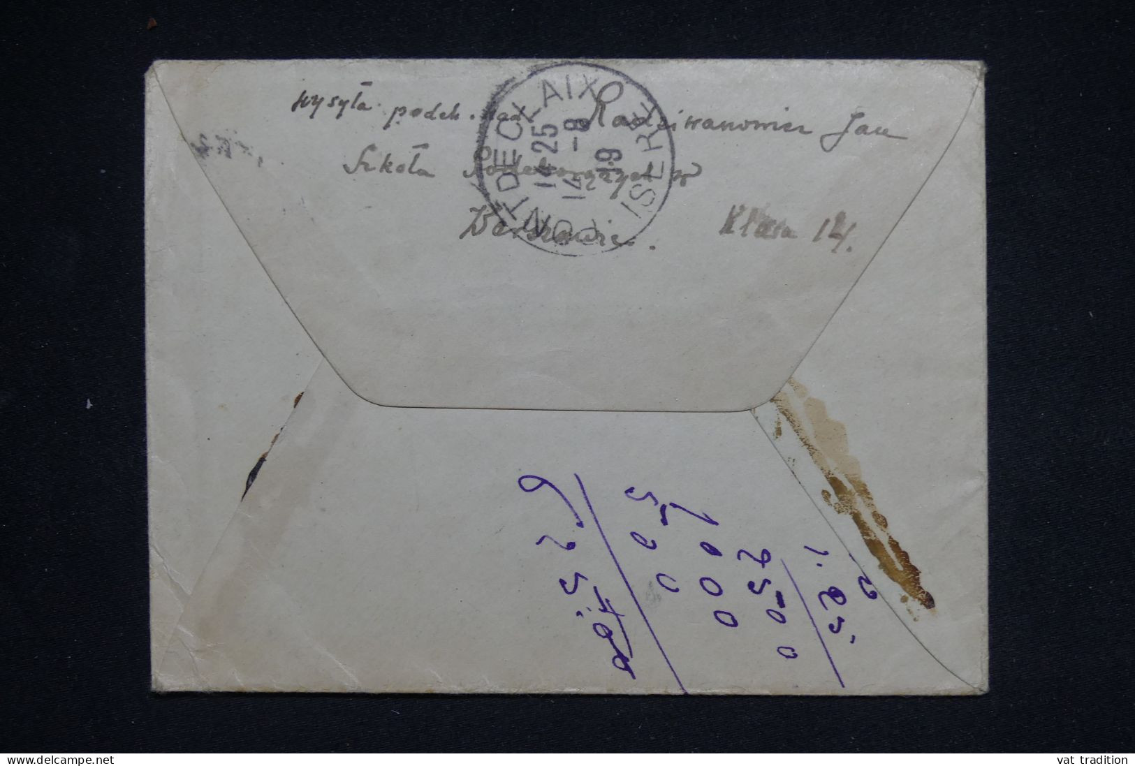 POLOGNE - Affranchissement De Varsovie Sur Enveloppe En 1919 Pour La France - L 150225 - Lettres & Documents