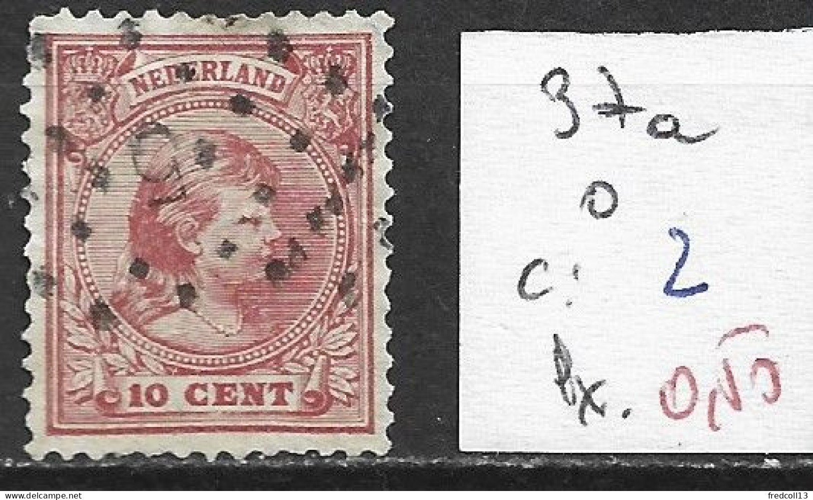 PAYS-BAS 37a Oblitéré Côte 2 € - Used Stamps