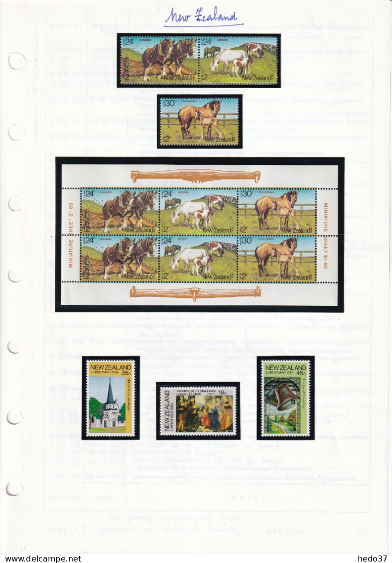 Nouvelle Zélande - Collection Vendue Page Par Page - Neuf ** Sans Charnière - TB - Unused Stamps