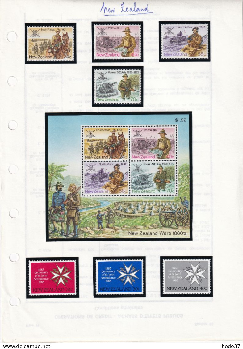 Nouvelle Zélande - Collection Vendue Page Par Page - Neuf ** Sans Charnière - TB - Unused Stamps