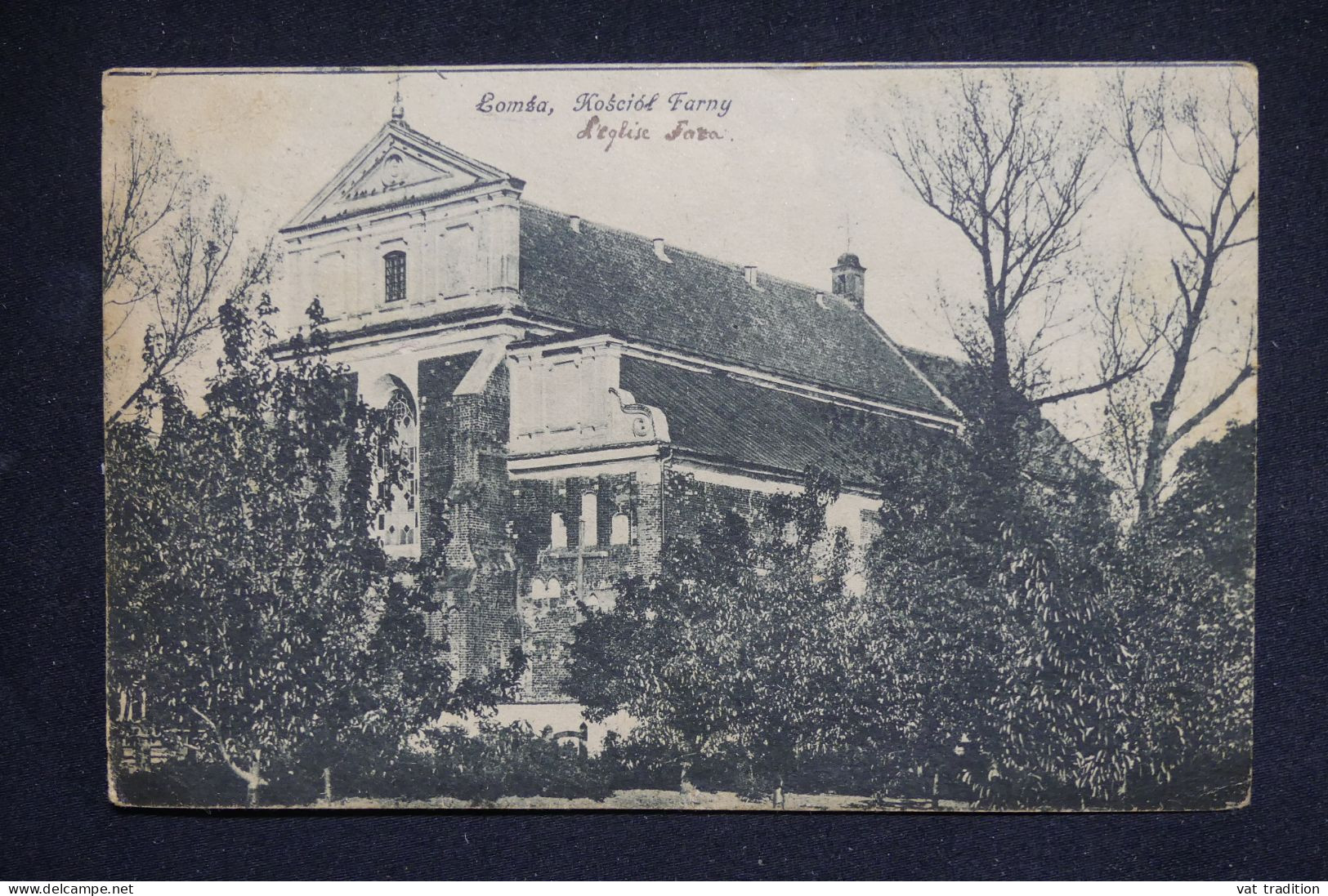 POLOGNE - Carte Postale En 1919 Pour La France Avec Cachet De Contrôle Postal - L 150227 - Brieven En Documenten