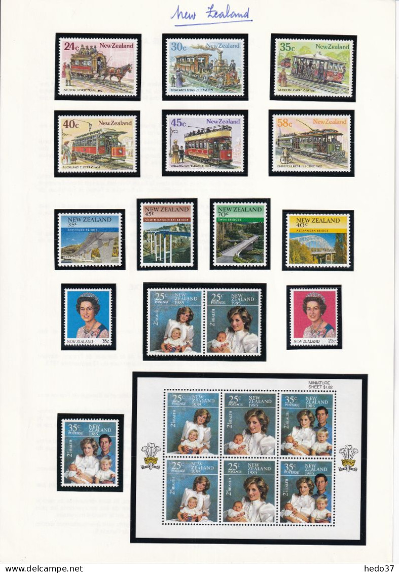 Nouvelle Zélande - Collection Vendue Page Par Page - Neuf ** Sans Charnière - TB - Unused Stamps