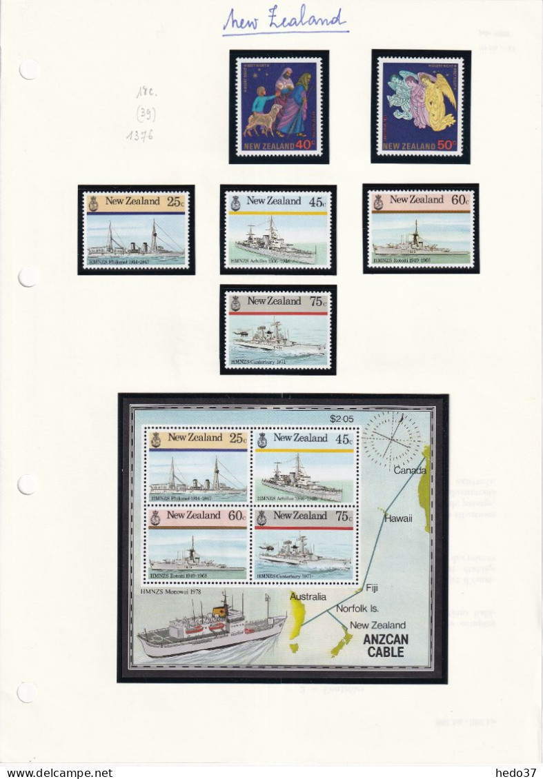 Nouvelle Zélande - Collection Vendue Page Par Page - Neuf ** Sans Charnière - TB - Unused Stamps