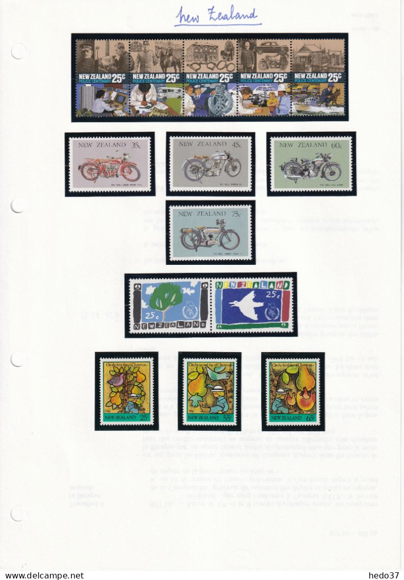 Nouvelle Zélande - Collection Vendue Page Par Page - Neuf ** Sans Charnière - TB - Unused Stamps