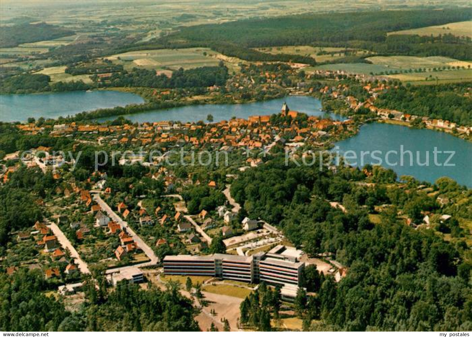 73166687 Moelln Lauenburg Fliegeraufnahme Eulenspiegelstadt Moelln - Mölln