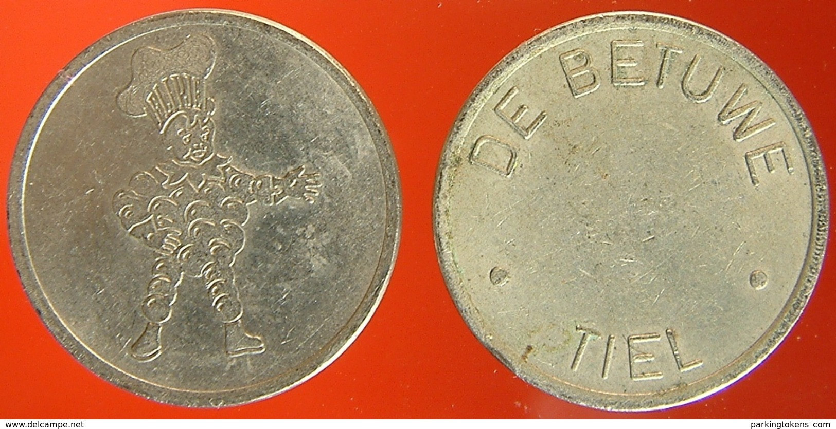 KB047-1 - Flipje DE BETUWE TIEL - Tiel - WM 22.5mm - Koffie Machine Penning - Coffee Machine Token - Profesionales/De Sociedad