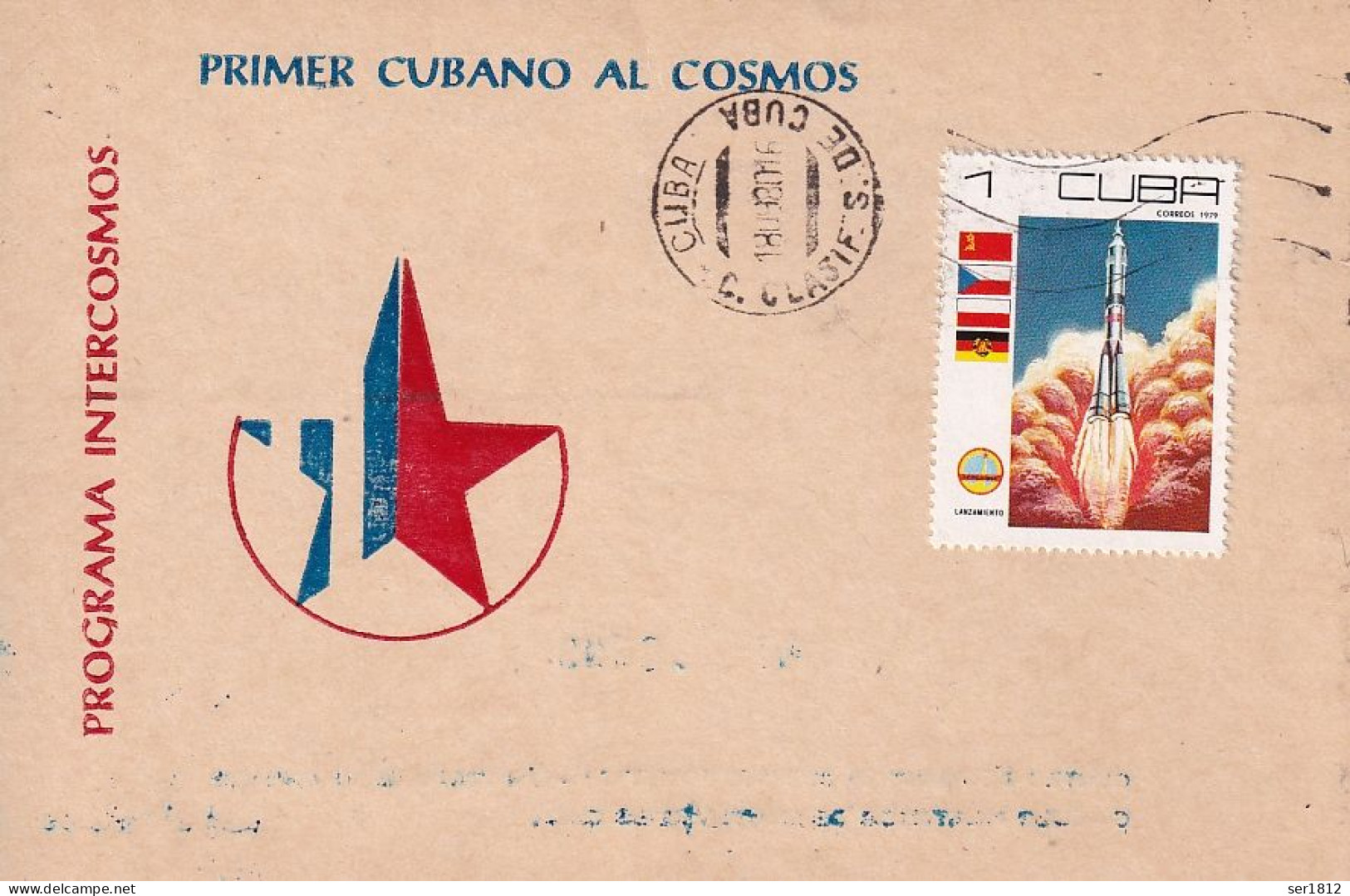 Cuba 1980 Space Postcard Postmark  1c Fusee Soyuz 31 - Covers & Documents