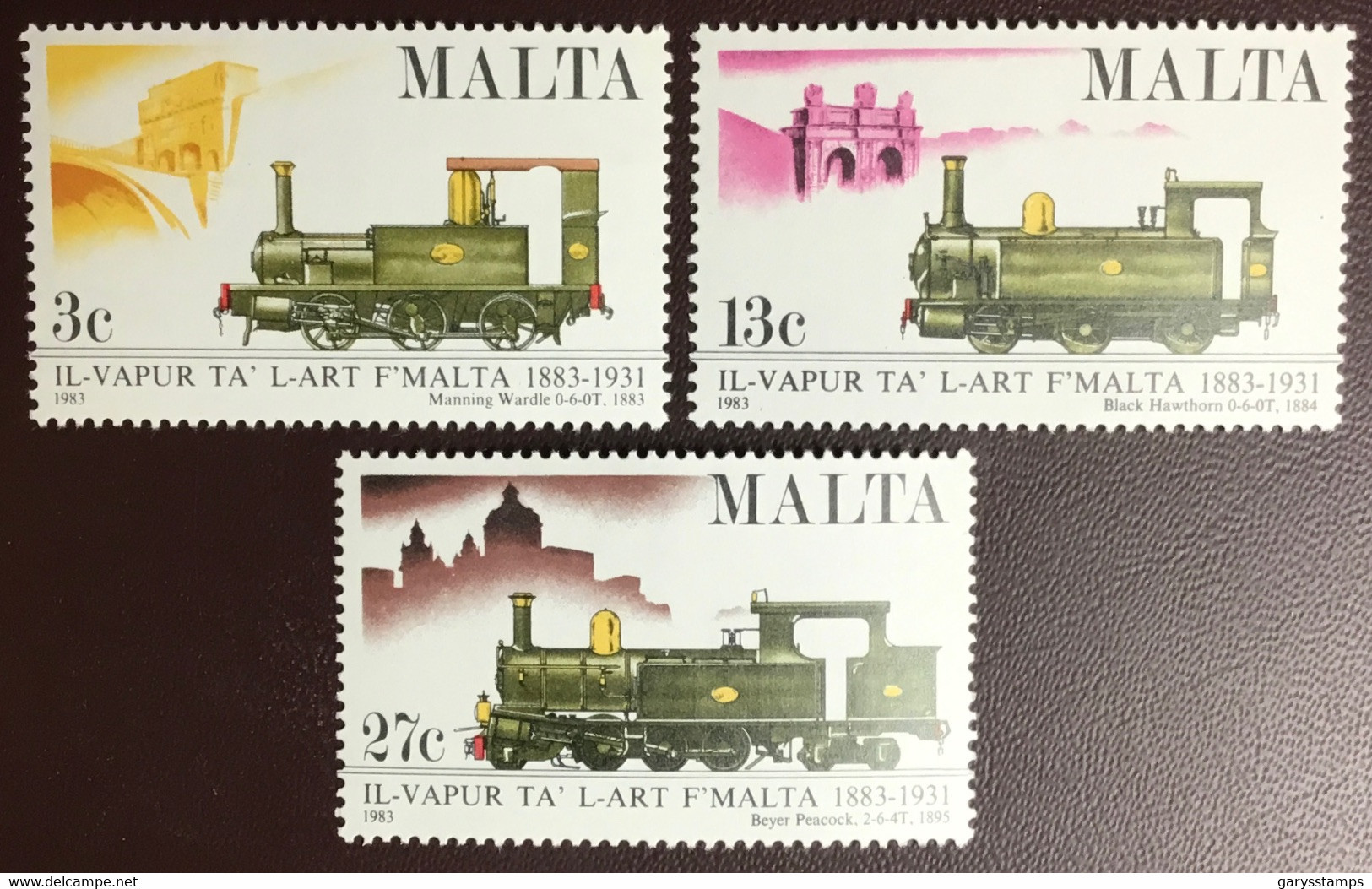 Malta 1983 Railway Centenary Locomotives MNH - Malte