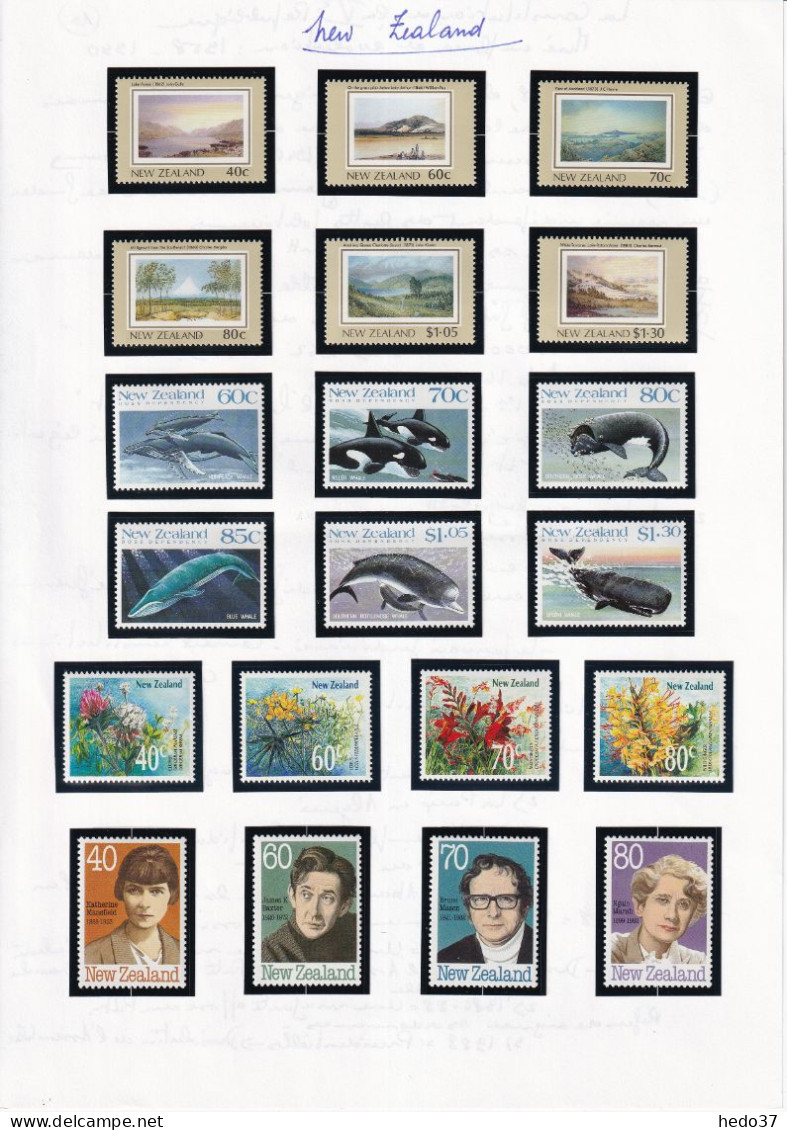 Nouvelle Zélande - Collection Vendue Page Par Page - Neuf ** Sans Charnière - TB - Unused Stamps