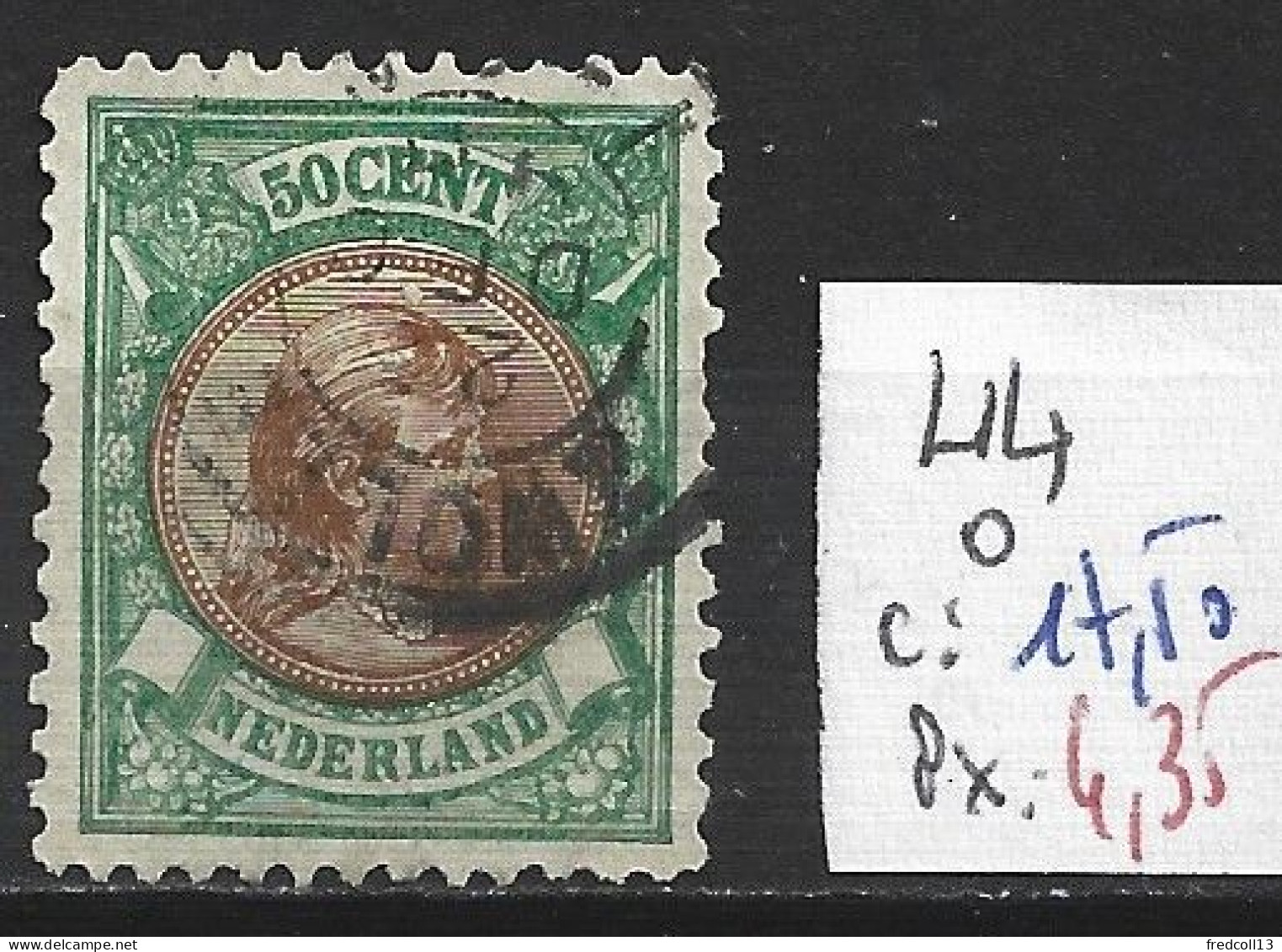 PAYS-BAS 44 Oblitéré Côte 17.50 € - Used Stamps