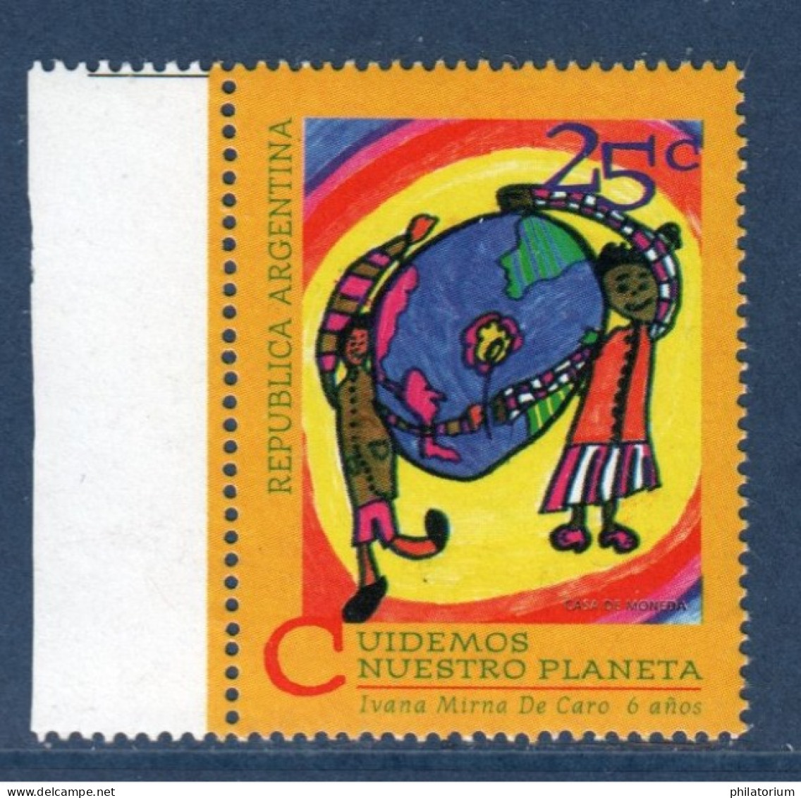 Argentina, Argentine, **, Yv 1863, Mi 2225, SG 2396, Dessin D' Enfant, - Unused Stamps