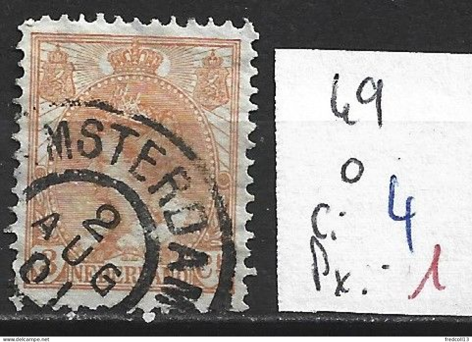 PAYS-BAS 49 Oblitéré Côte 4 € - Used Stamps