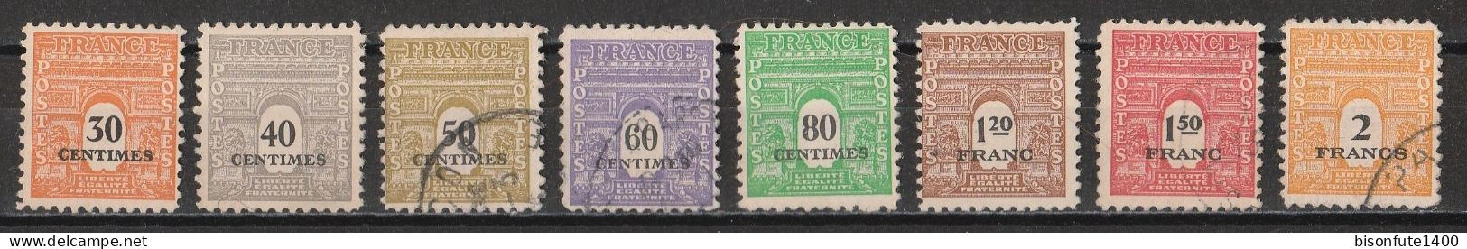 France 1944 : Timbres Yvert & Tellier N° 620 - 621 - 622 - 623 - 627 - 702 - 703 - 704 - 705 - 706 - 707 - 708 - 709.... - Usati