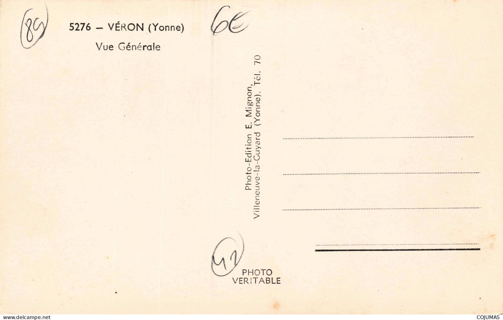 89 - VERON _S26979_ Vue Générale - CPSM 14x9 Cm - Veron