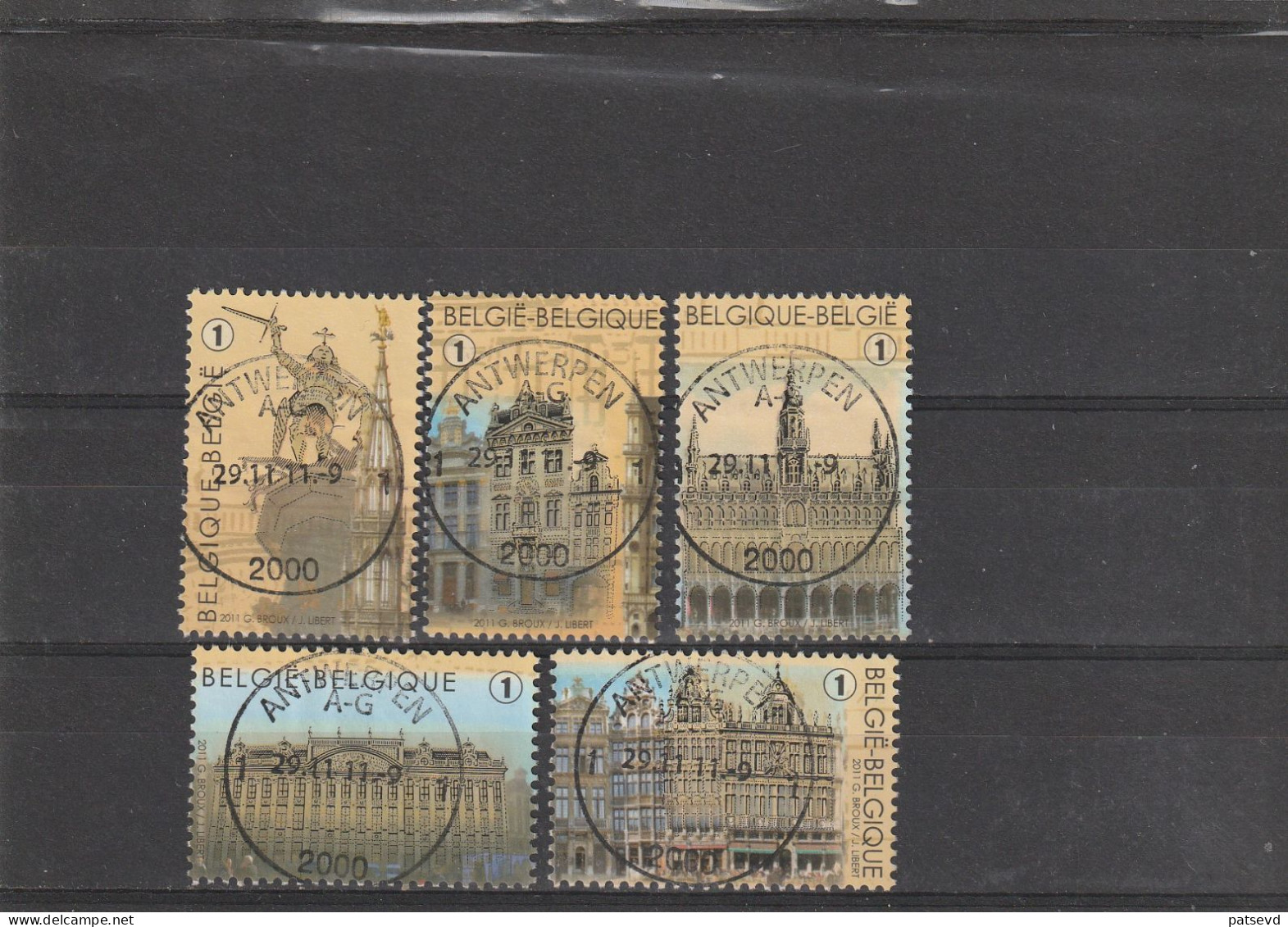 4175/4179 Le Grand Place De Bruxelles / Grote Markt Brussel Oblit/gestp Centrale - Used Stamps