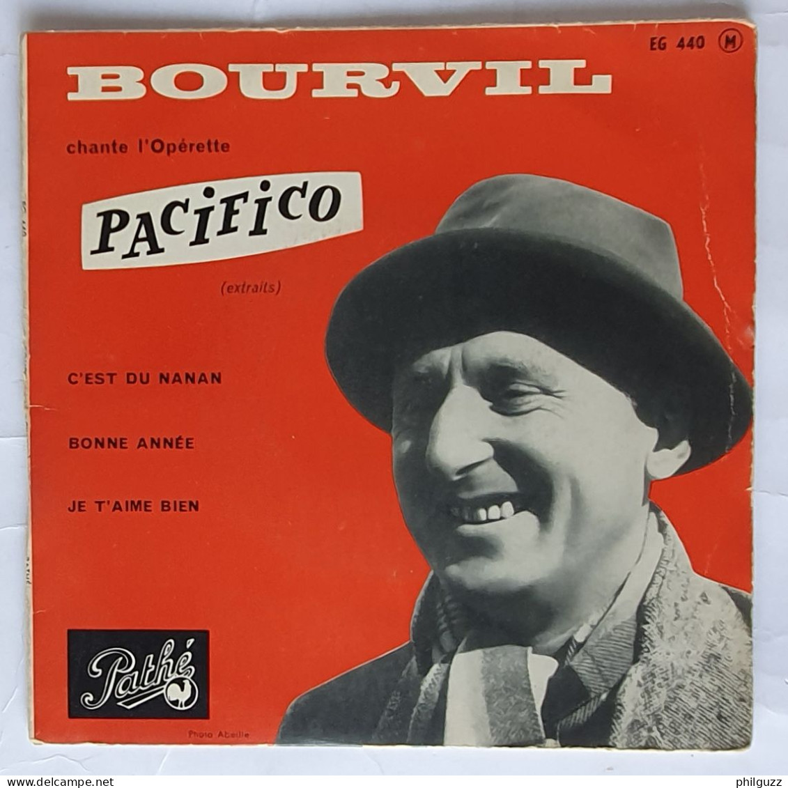 DISQUE BOURVIL PACIFICO PATHE EG440 45T 1959 - Opere