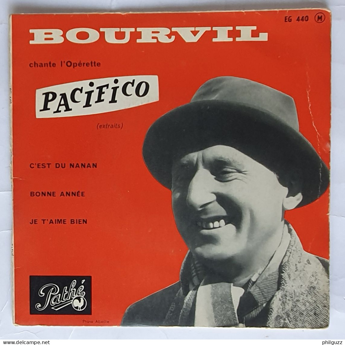 DISQUE BOURVIL PACIFICO PATHE EG440 45T 1959 - Oper & Operette