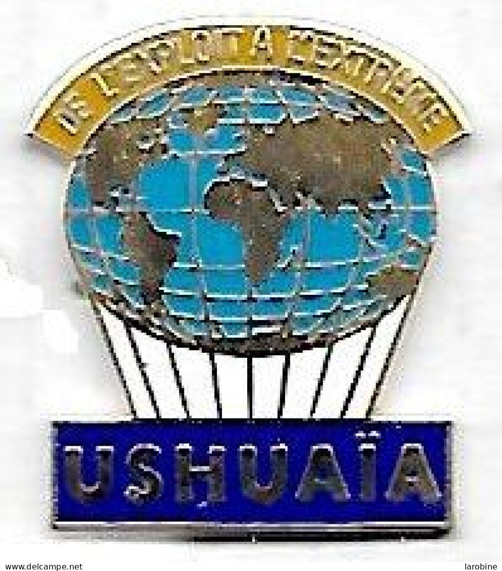 @@ TV Ballon Montgolfière Mappemonde USHUAIA De L' Exploit à L' Extrême Série Limitée à 1000 Pièces EGF @@ci06 - Medias