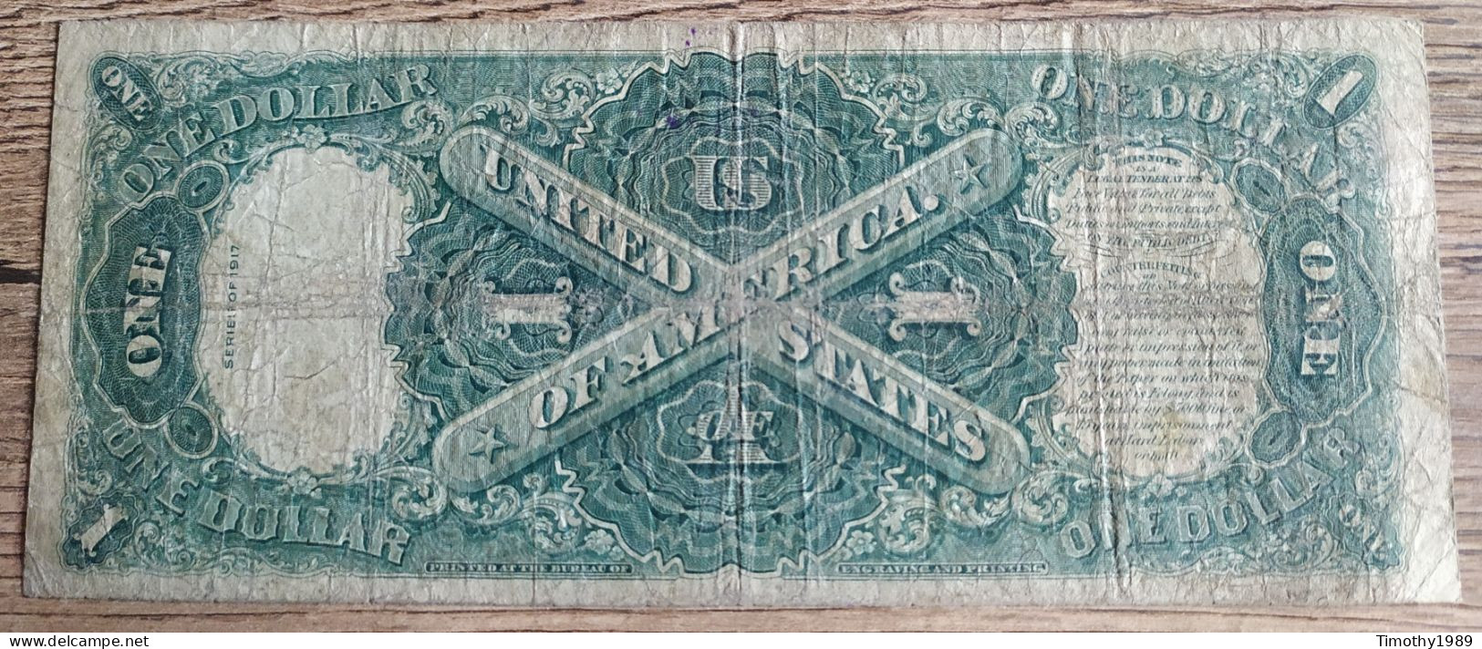 P# 153 - RARE 1 Dollar (United States Note; "Saw-horse") USA/United States Of America 1917 - VF - Bilglietti Degli Stati Uniti (1862-1923)