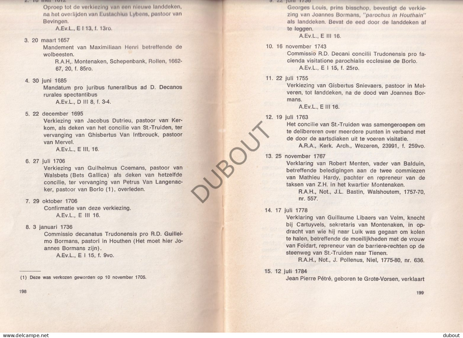 Landen/Montenaken/Walshoutem - Bouwstenen Voor De Geschiedenis W. Massin 1973 Overdruk (V3005) - Antiguos