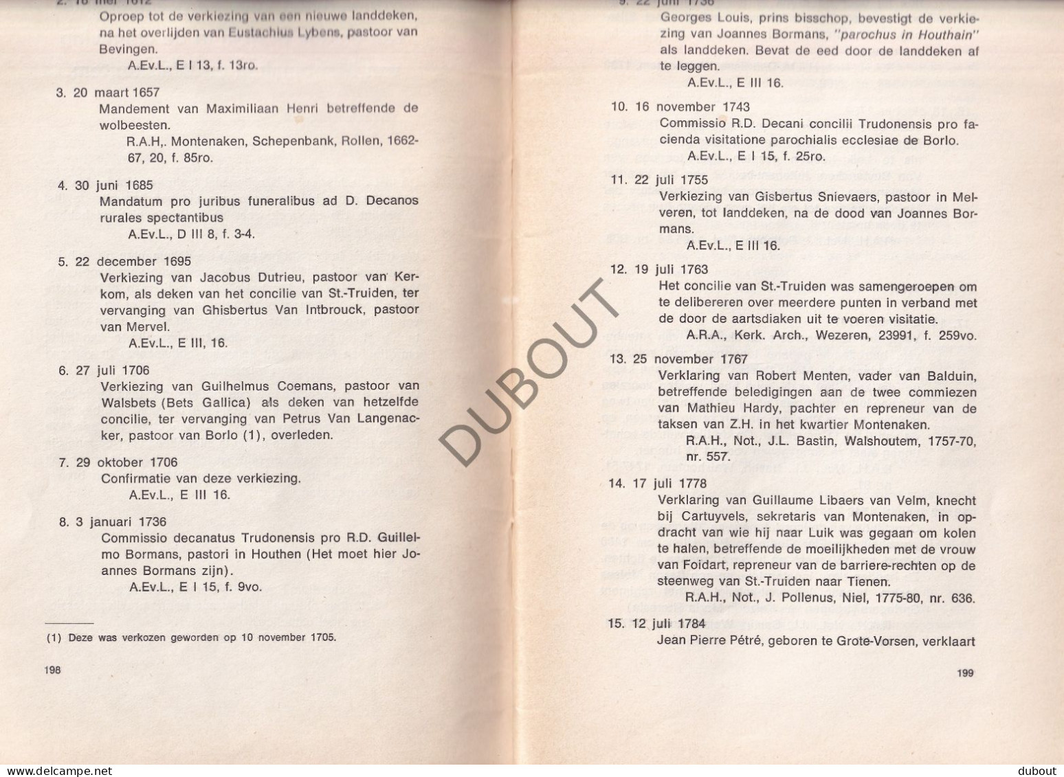 Landen/Montenaken/Walshoutem - Bouwstenen Voor De Geschiedenis W. Massin 1973 Overdruk (V3005) - Antiquariat