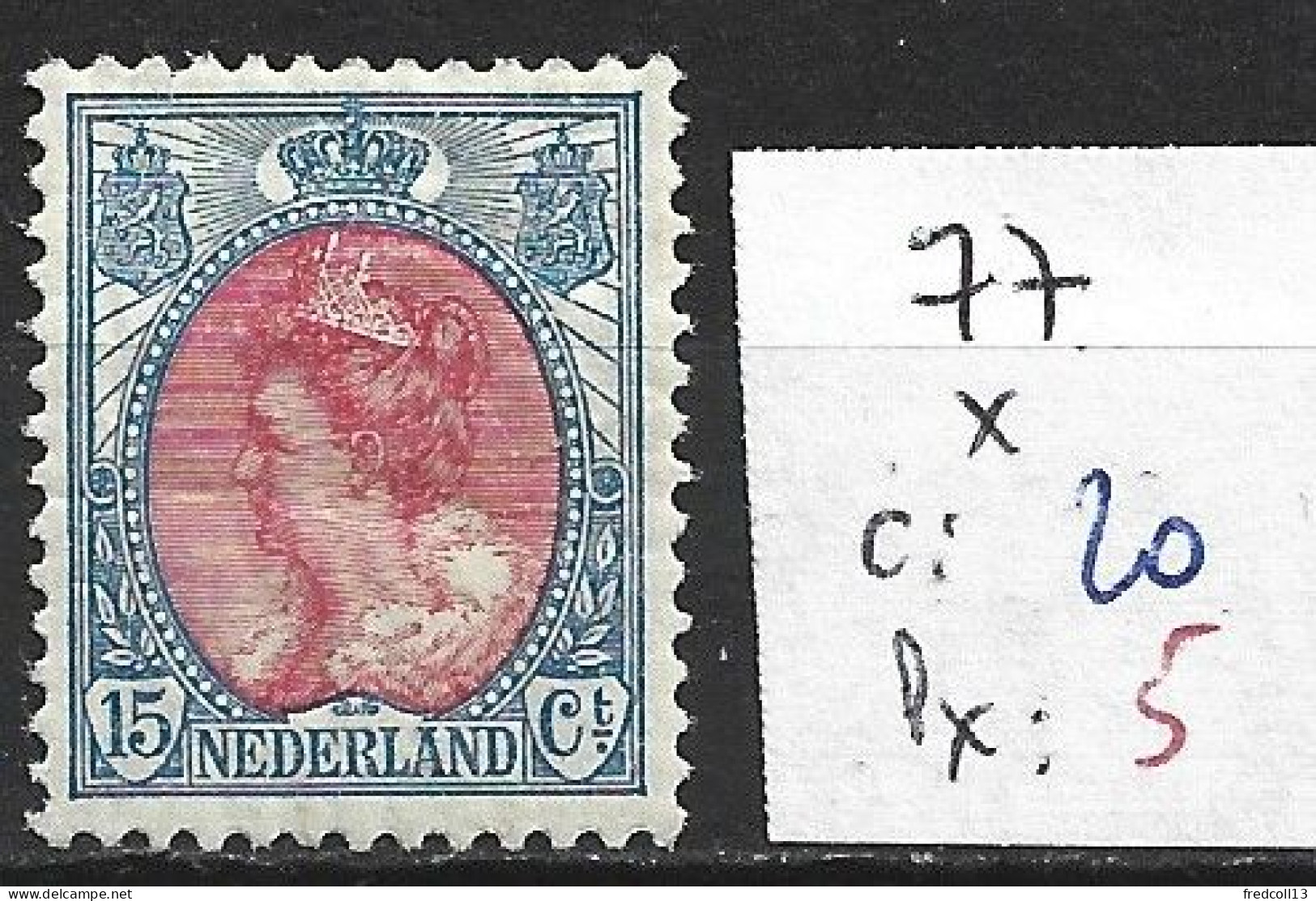 PAYS-BAS 76A * Côte 20 € - Unused Stamps