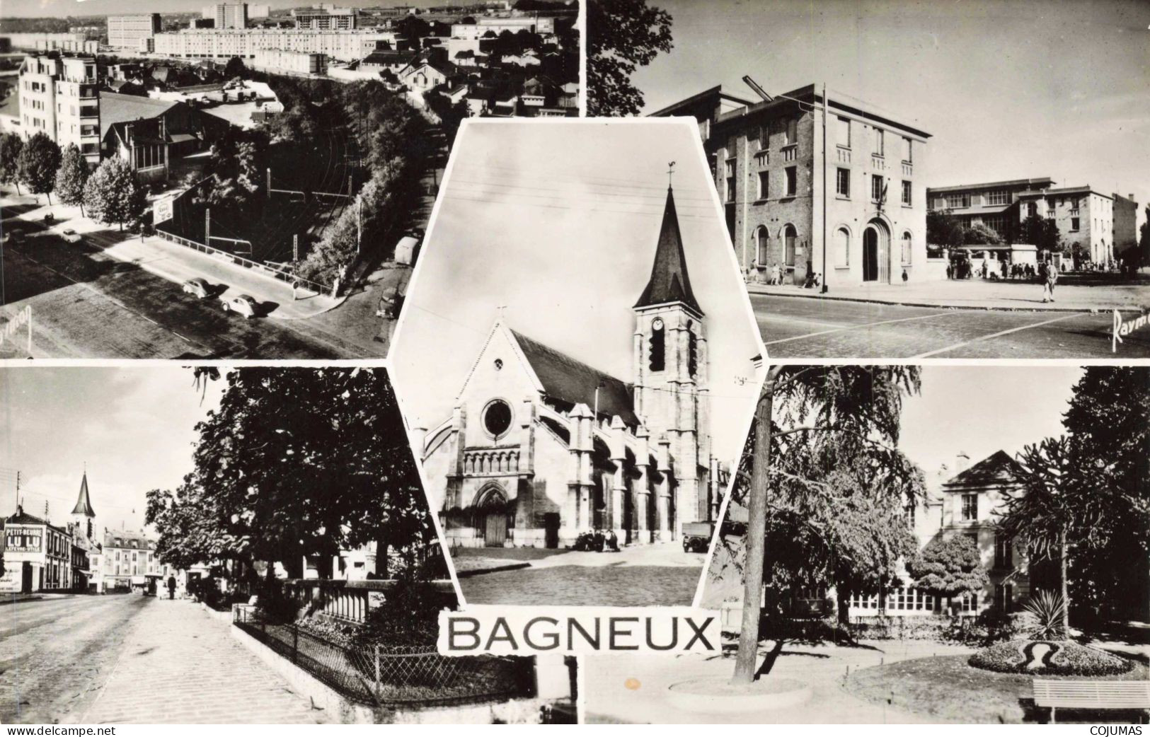 92 - BAGNEUX _S26990_ Panorama Les Ecoles L'Eglise Place Du Marché Le Square - CPSM 14x9 Cm - Bagneux