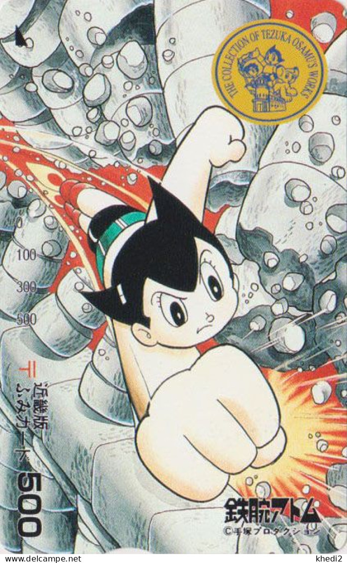 Carte Prépayée JAPON - TEZUKA  COLLECTION - ASTRO BOY Robot - MANGA BD - ANIME JAPAN Prepaid Fumi Card  - 19938 - Comics