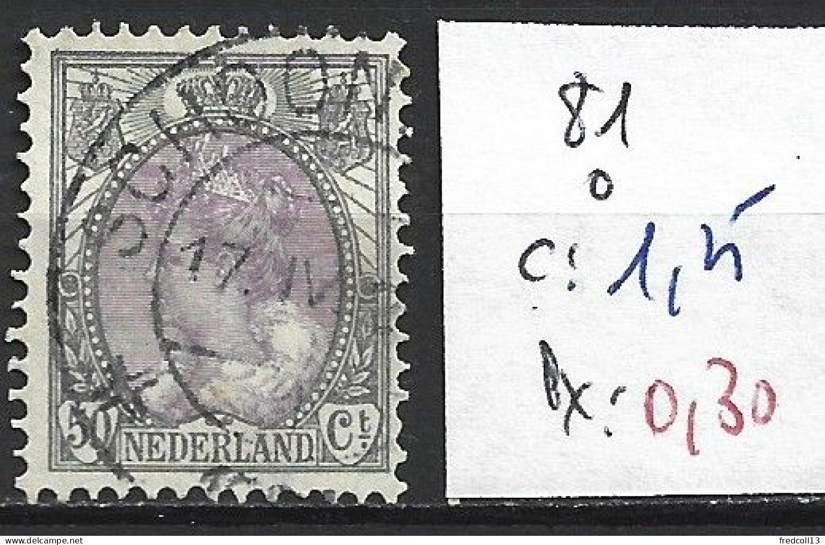 PAYS-BAS 81 Oblitéré Côte 1.25 € - Used Stamps