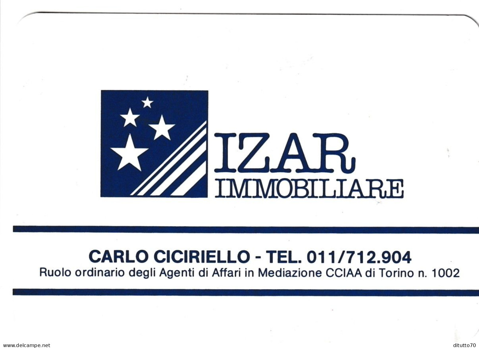 Calendarietto - Izar - Immobiliare - Torino - Anno 1985 - Petit Format : 1981-90