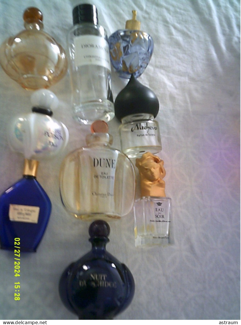 Joli Lot De 8 Flacons Vide En Verre - Description Ci Dessous - Bottles (empty)