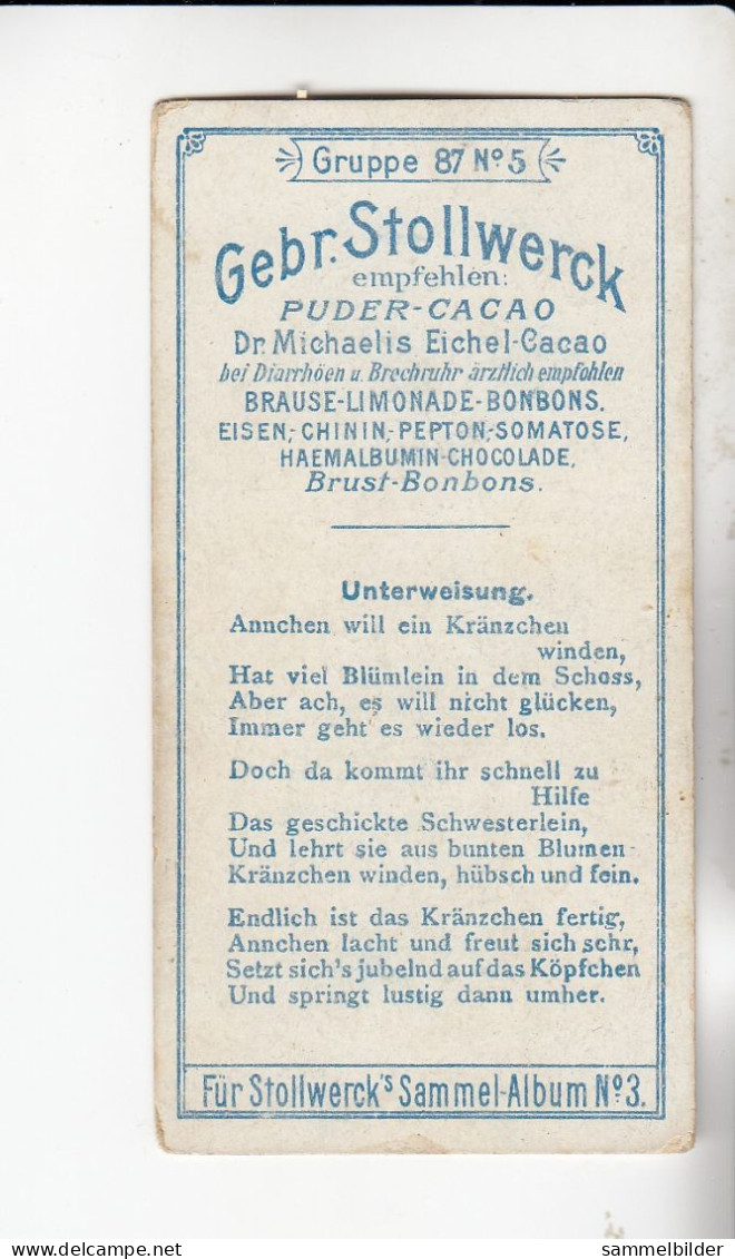 Stollwerck Album No 3 Auf Der Wiese  Unterweisung   Grp 87# 5 Von 1900 - Stollwerck