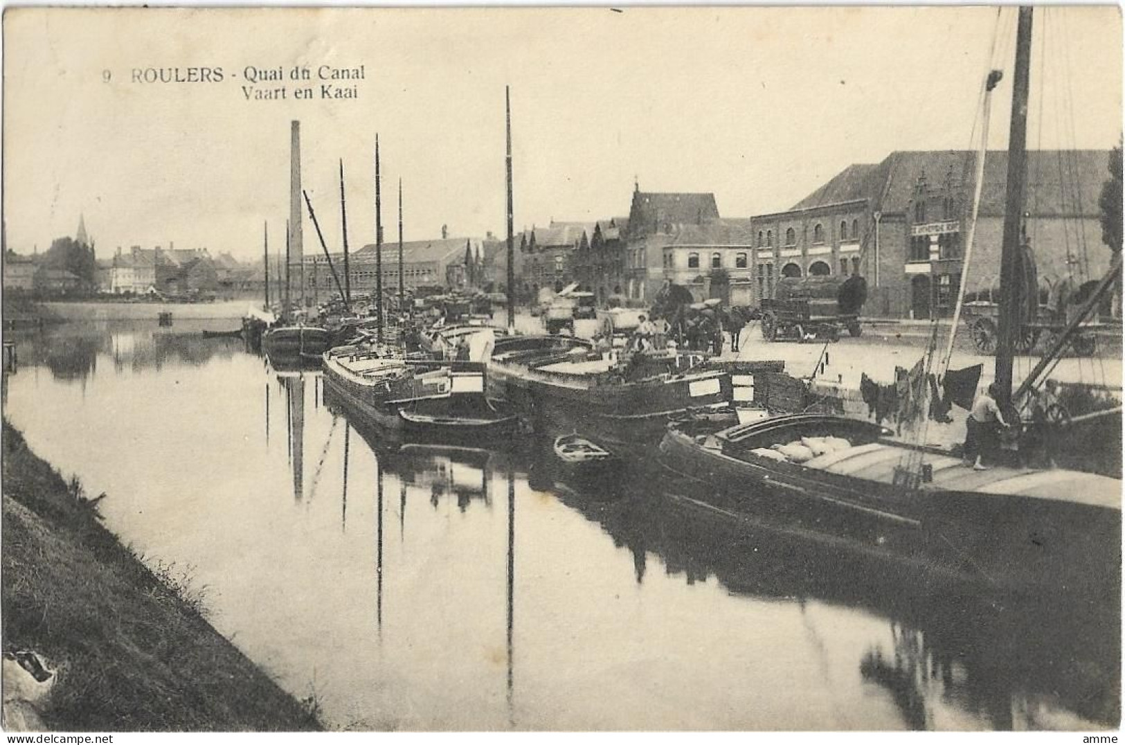 Roeselare - Roulers    *   Quai Du Canal  -  Vaart En Kaai  (Peniches - Binnenvaart) - Roeselare