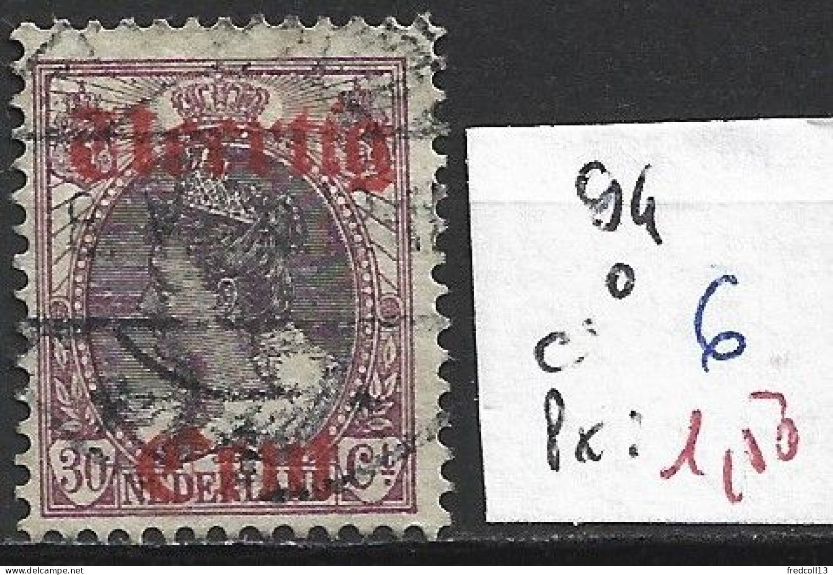 PAYS-BAS 94 Oblitéré Côte 6 € - Used Stamps